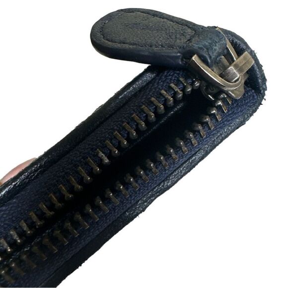 BOTTEGA VENETA Intrecciato Navy Leather Wallet - Picture 10 of 11